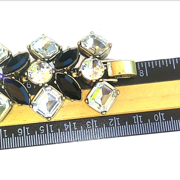 🆕 NWOT J Crew Chunky Gold B/W Rhinestone Bracelet - Picture 6 of 8
